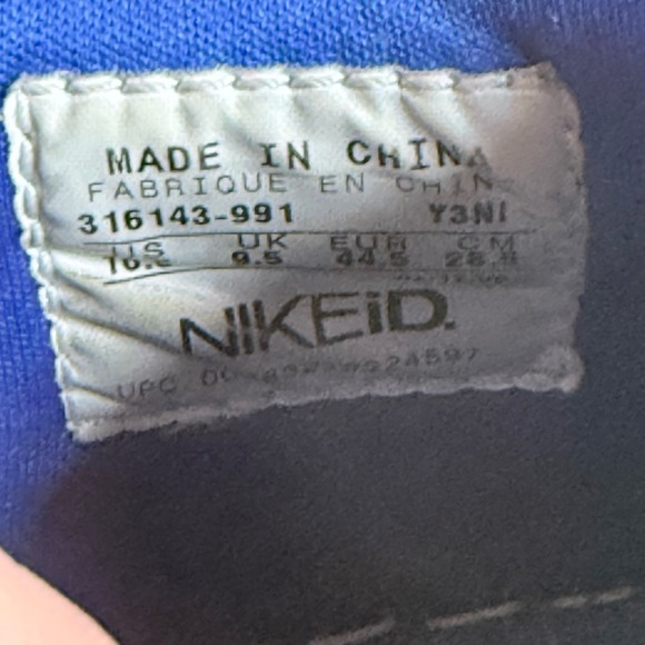 Nike ID 316143-991 Nike Custom Dunk Low Sneakers "Jay Boog's" Vintage Y2K‎ 10.5 - Picture 11 of 11